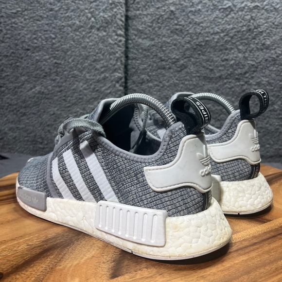 Adidas NMD R1 Grey White Knit Running Lifestyle Mens Shoes Size 8 NO INOLES - Picture 3 of 12